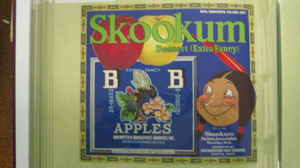 Skookum B-B Fruit Crate Label
