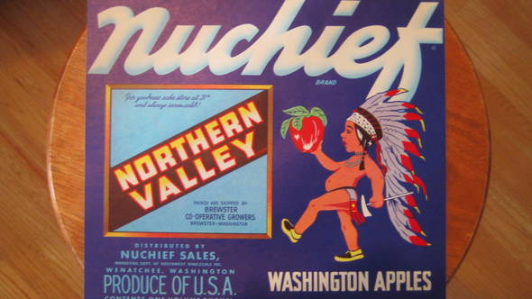 Nuchief Northern Valley Fruit Crate Label