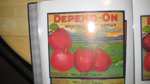 Depend-On Cubic Fruit Crate Label