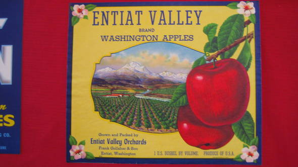 Entiat Valley Fruit Crate Label