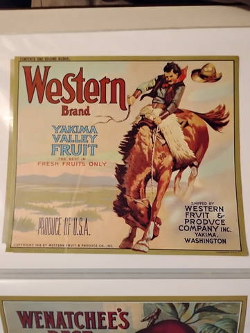 Western One Bushel YVF Copy Fruit Crate Label