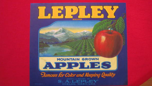 Lepley Fruit Crate Label