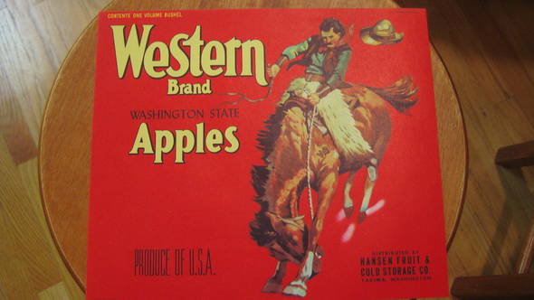 Western Hansen Fruit Crate Label