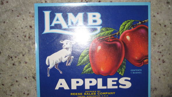 Lamb Reese Sales Fruit Crate Label