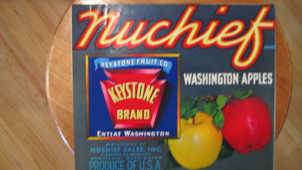 Nuchief Keystone Fruit Crate Label
