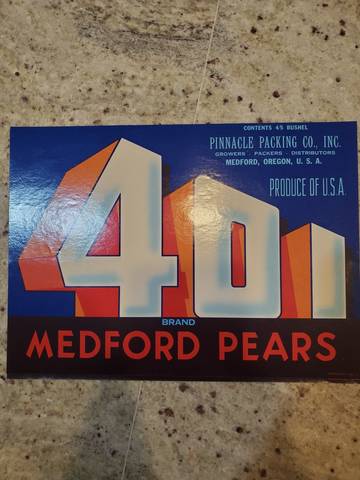 401 Fruit Crate Label