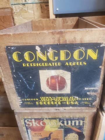 Congdon Wood Crate Rare Version Fruit Crate Label