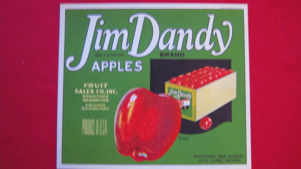 Jim Dandy Fruit Crate Label