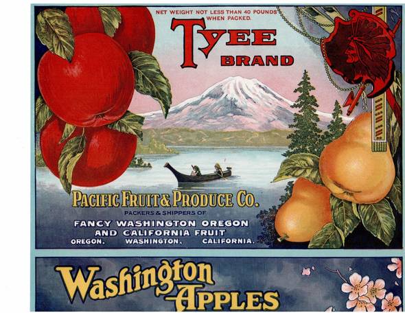 Tyee Fruit Crate Label