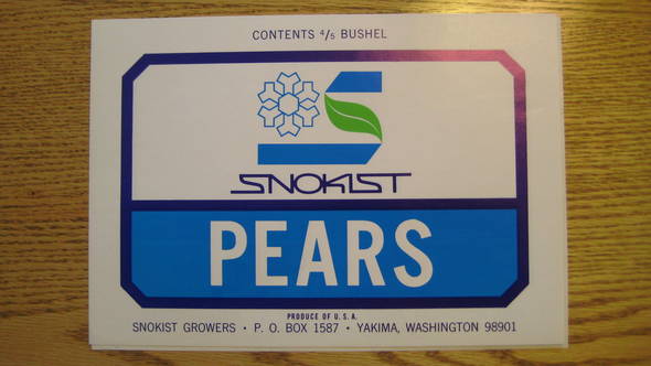 Snokist Fruit Crate Label