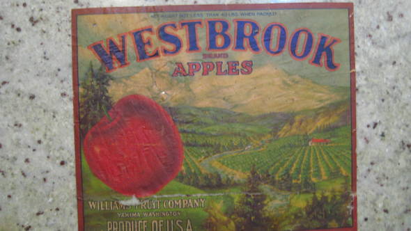 Westbrook Fruit Crate Label