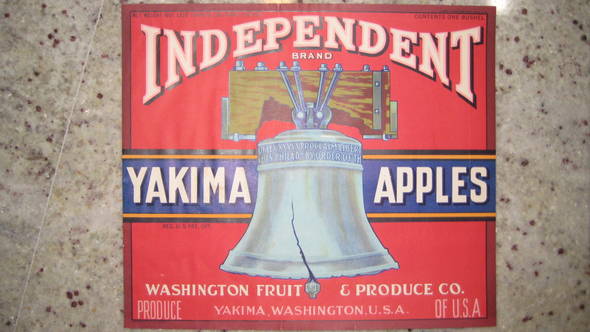 Independent Fruit Crate Label