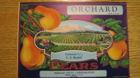 Orchard Fruit Crate Label