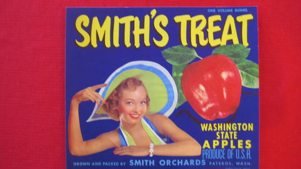 Smith's Treat Fruit Crate Label