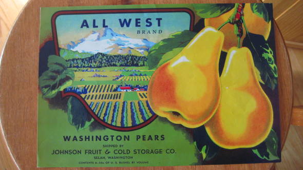 All West Fruit Crate Label