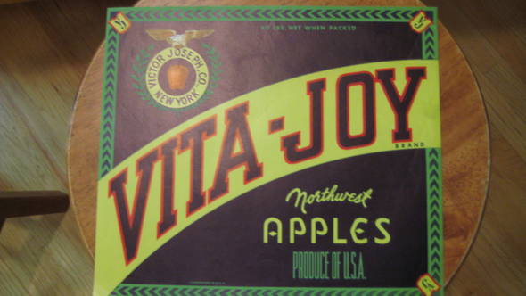 Vita Joy Fruit Crate Label