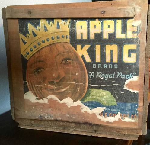 Apple King older Fruit Crate Label