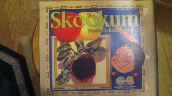 Skookum Baker Langdon Blockout Fruit Crate Label