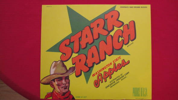 Starr Ranch Fruit Crate Label