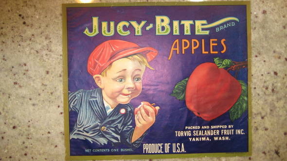 Jucy Bite Fruit Crate Label