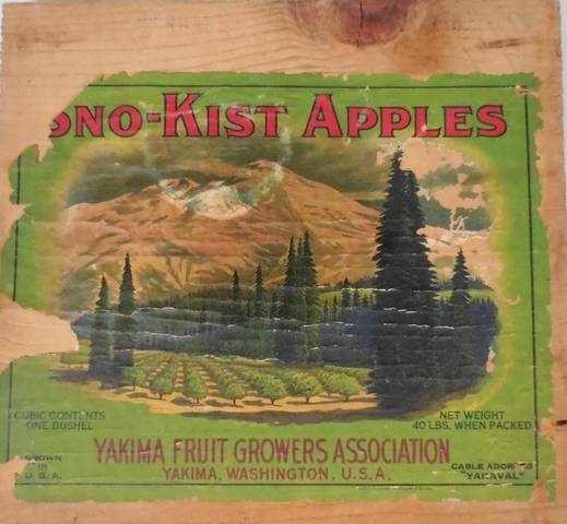 Sno-Kist Green Pre 1923 Fruit Crate Label