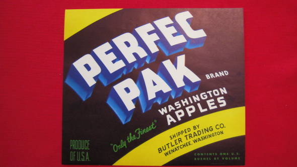 Perfec Pak Fruit Crate Label