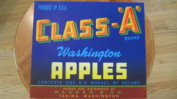 Class A Fruit Crate Label