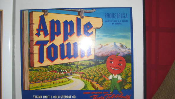 Apple Town Fruit Crate Label