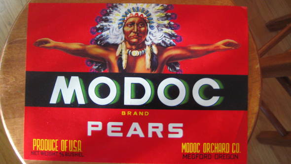 Modoc Fruit Crate Label