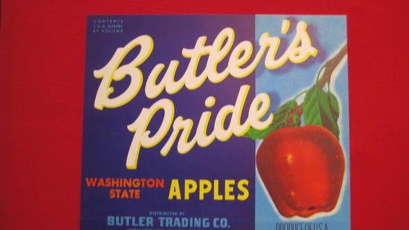 Butler's Pride Fruit Crate Label