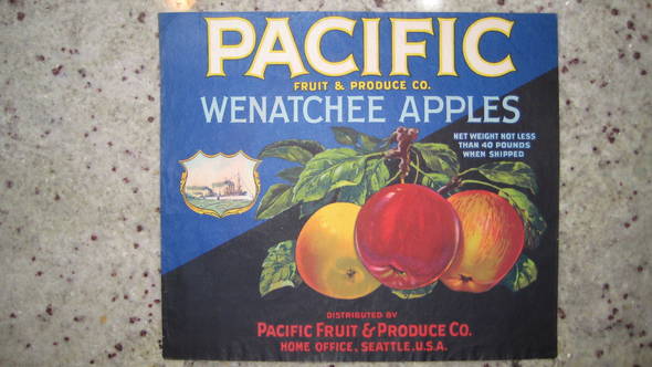Pacific Fruit Crate Label