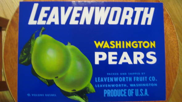 Leavenworth Fruit Crate Label