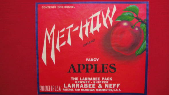 Met-How Fruit Crate Label
