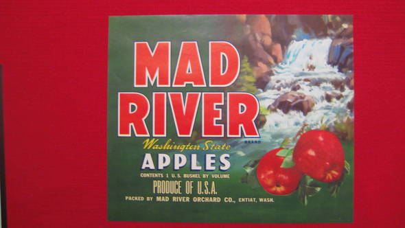 Mad River Fruit Crate Label
