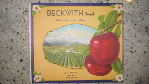 Beckwith Fruit Crate Label