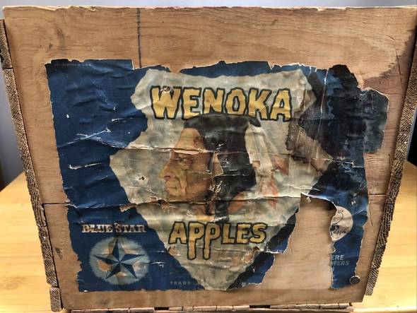 wenoka cashmere fruit growers doc apple Fruit Crate Label