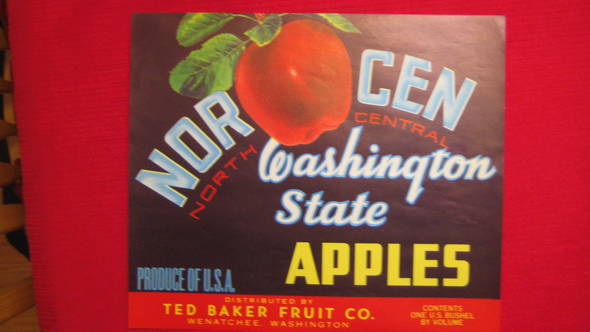 Norcen Fruit Crate Label