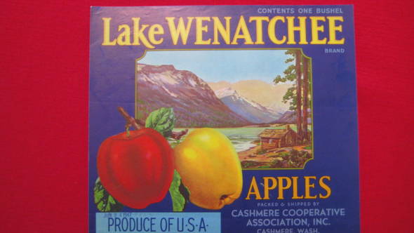 Lake Wenatchee Fruit Crate Label