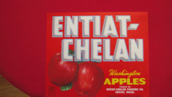 Entiat Chelan Fruit Crate Label