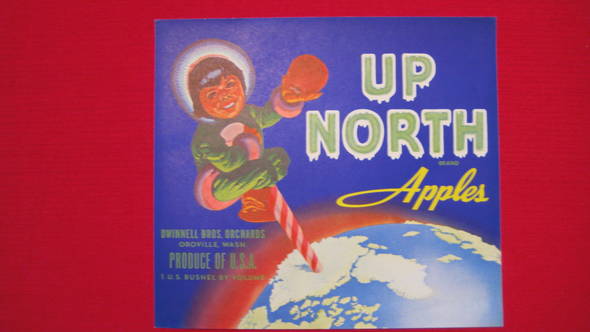 Up North Fruit Crate Label