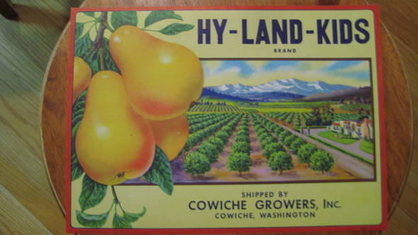 Hyland Kids Fruit Crate Label