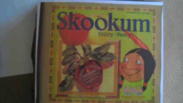 Skookum Baker Langdon FCY 40 LBS Fruit Crate Label