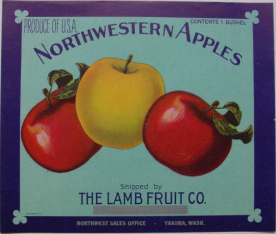 Northwestern Fruit Crate Label
