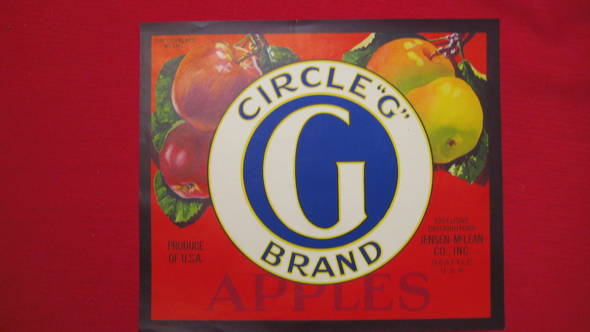Circle G Fruit Crate Label