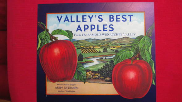 Valley's Best Fruit Crate Label