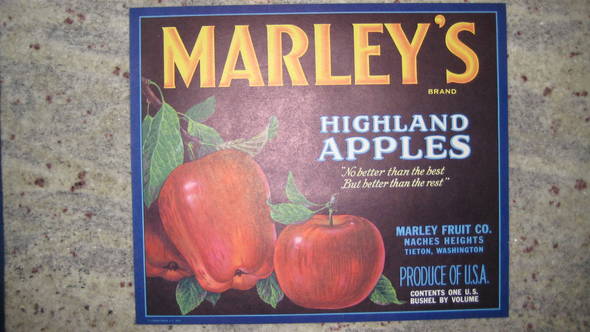 Marleys Marley Fruit Fruit Crate Label