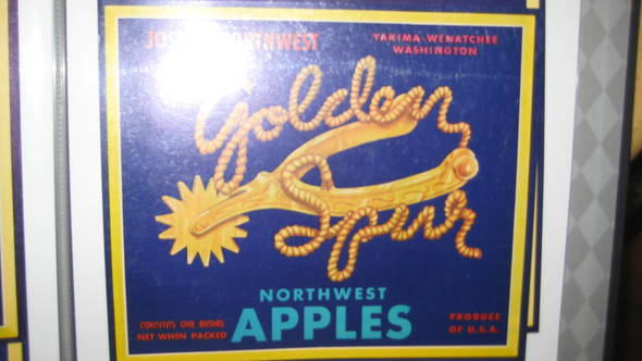 Golden Spur Fruit Crate Label