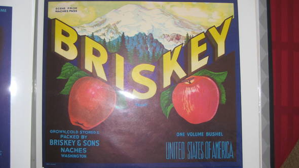 Briskey Fruit Crate Label