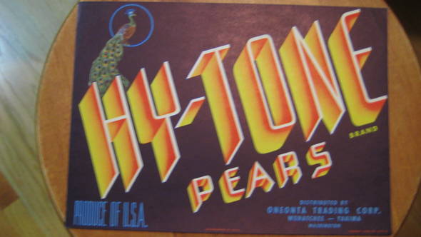 Hy-Tone Fruit Crate Label