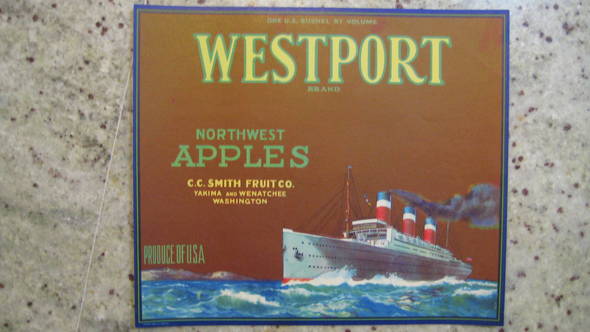Westport Fruit Crate Label